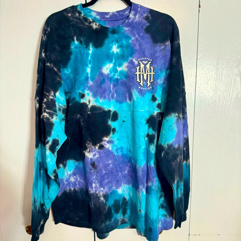 NWT. Disney The Haunted Mansion Tie-Dye Spirit Jersey Madame Leota Size Large